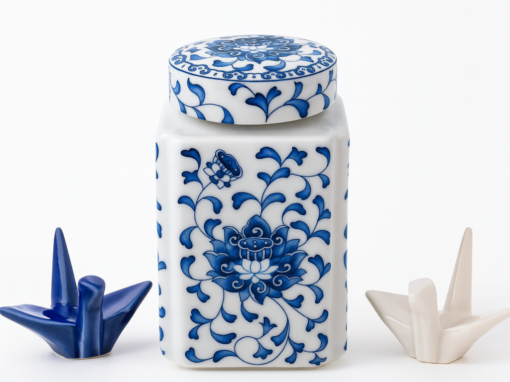 rememberme webshop - mini urn - delfts blauw - urnen